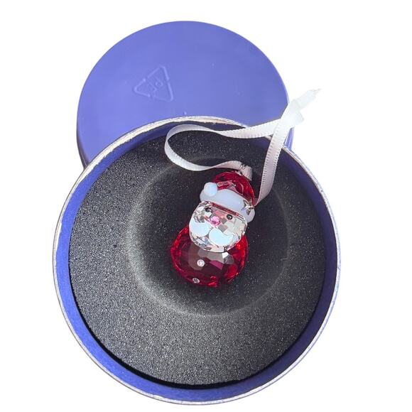 New Swarovski Rocking Santa Claus Christmas Holiday Ornament - Picture 4 of 6